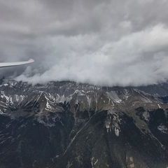 Flugwegposition um 14:39:31: Aufgenommen in der Nähe von Gemeinde Leutasch, Österreich in 3043 Meter